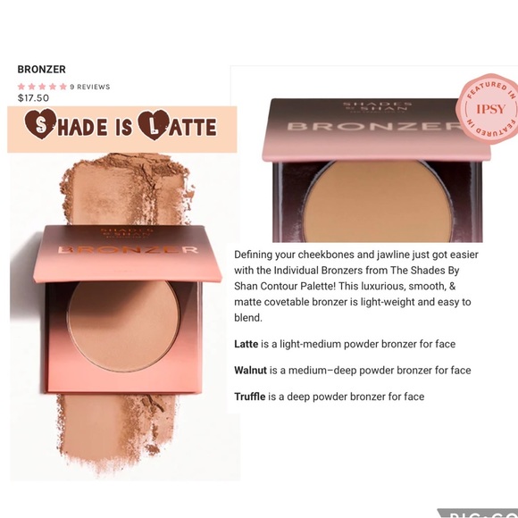 Shades by Shan Highlighter & Bronzer Palettes & OFRA Blush *All New* - Picture 8 of 10